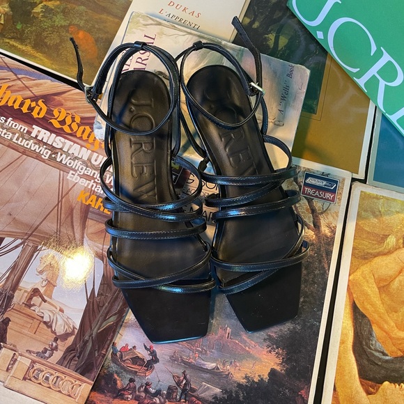 J.Crew New Capri strappy sandals in Black Size 9 - Picture 3 of 5